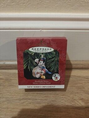 Vintage Hallmark Ornament Bandleader Mickey Mickey's Holiday Parade Series